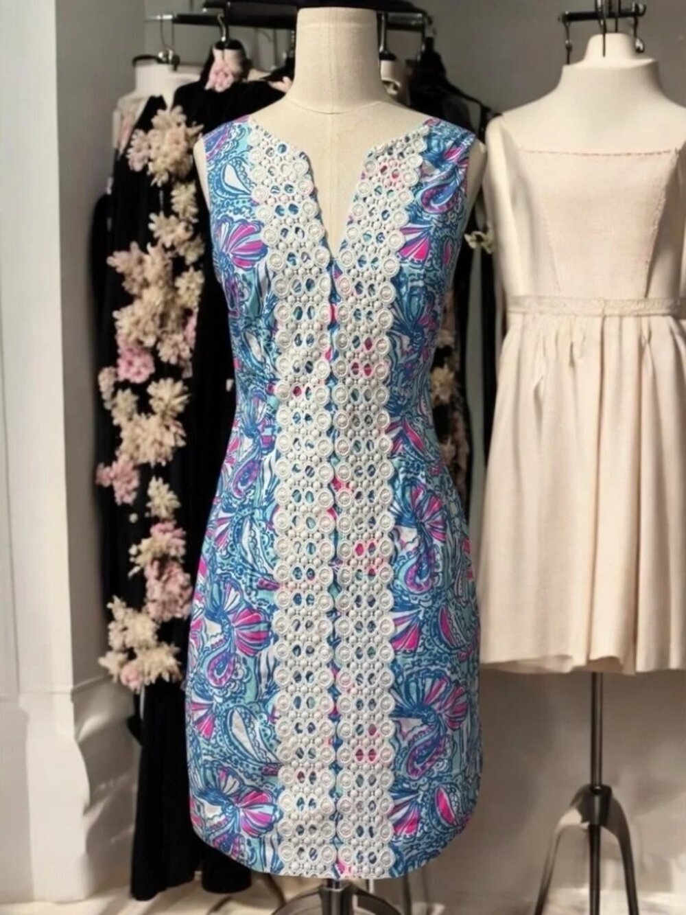LILLY PULITZER | Target 20th Anniversary Collection Blue Pink Shift Dress sz 2